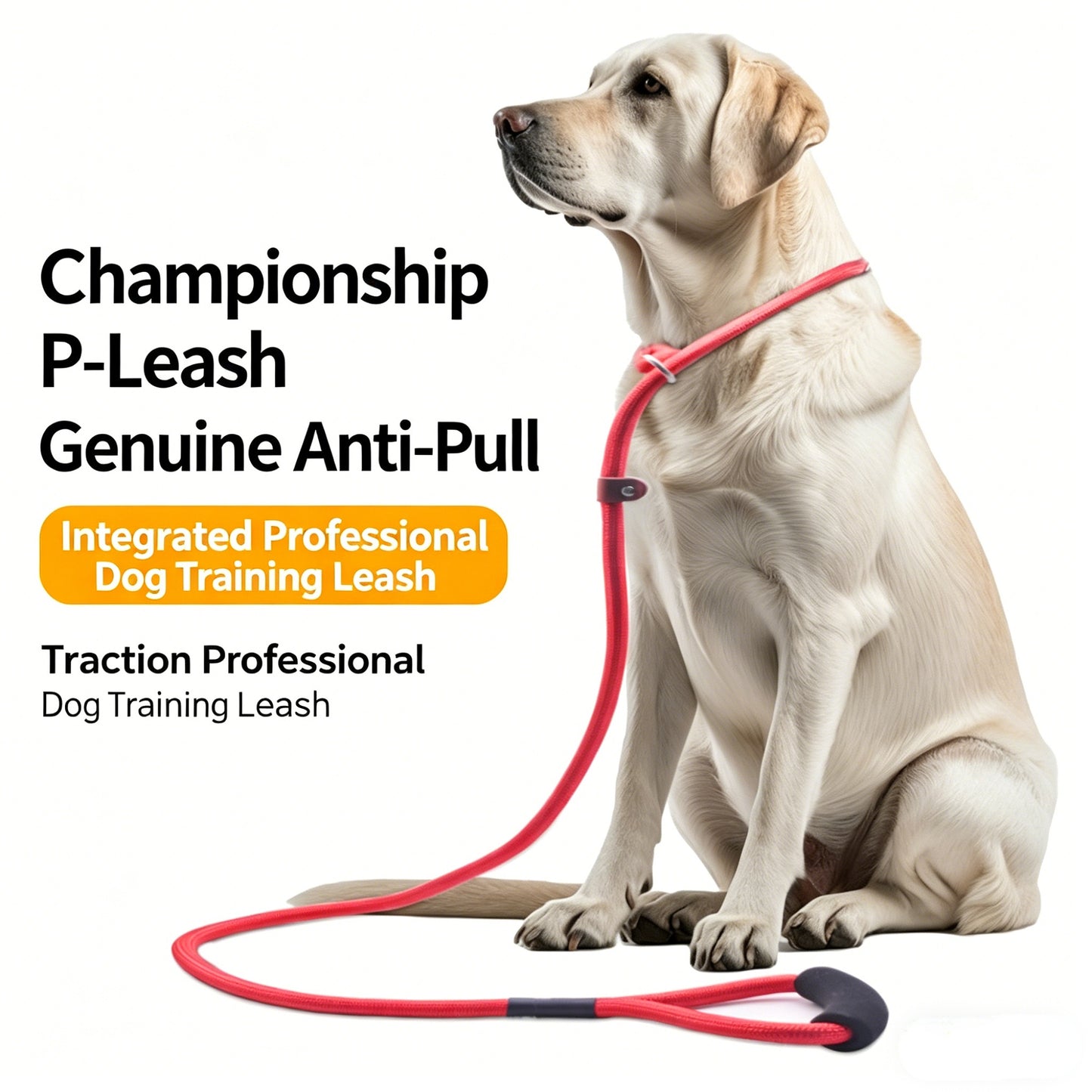 Heavy-Duty Slip Lead Dog Leash for Training Large & Strong Dogs