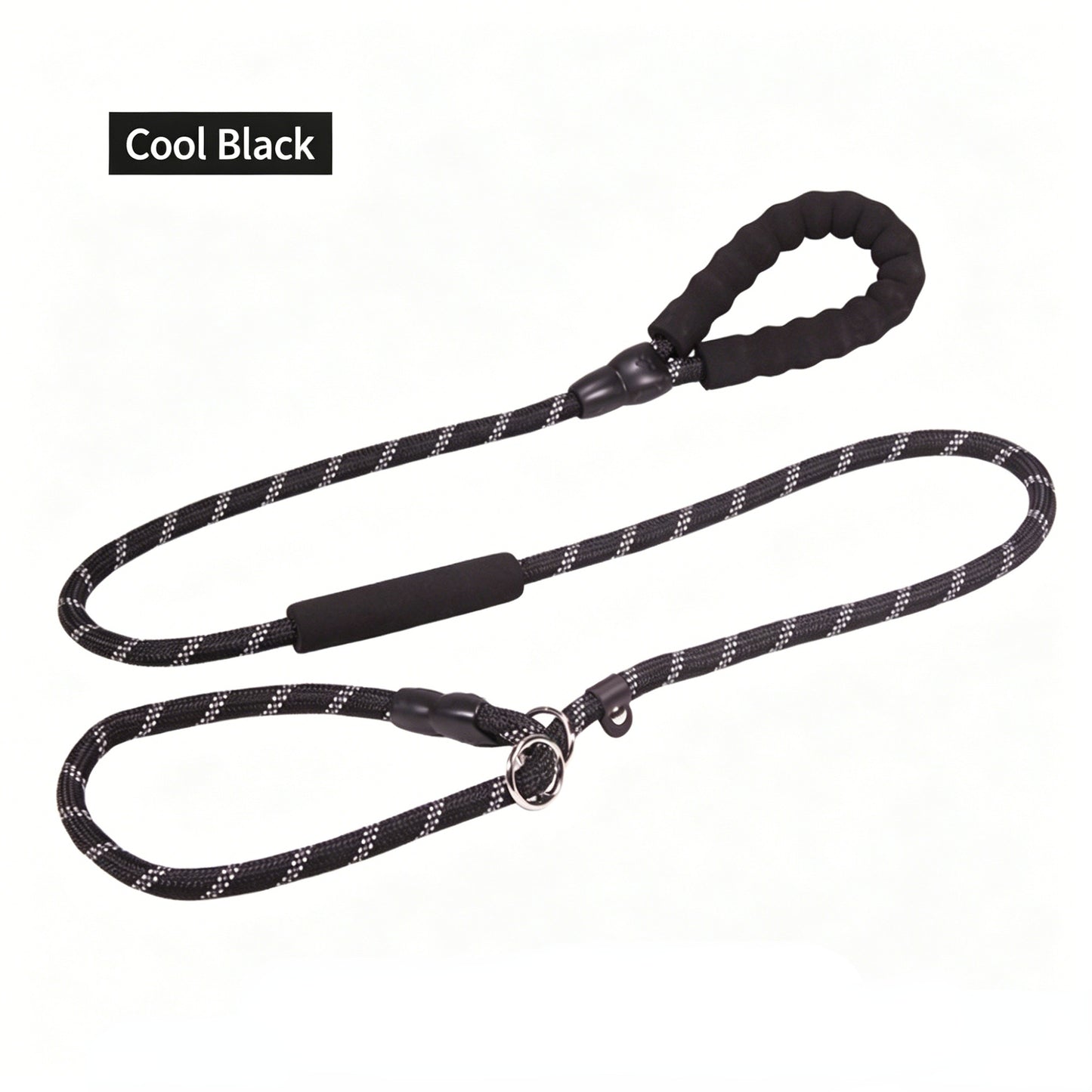 1.8m Heavy-Duty Slip Lead Dog Leash with EVA Foam Handles – Dual Grip Training Leash for Large Dogs