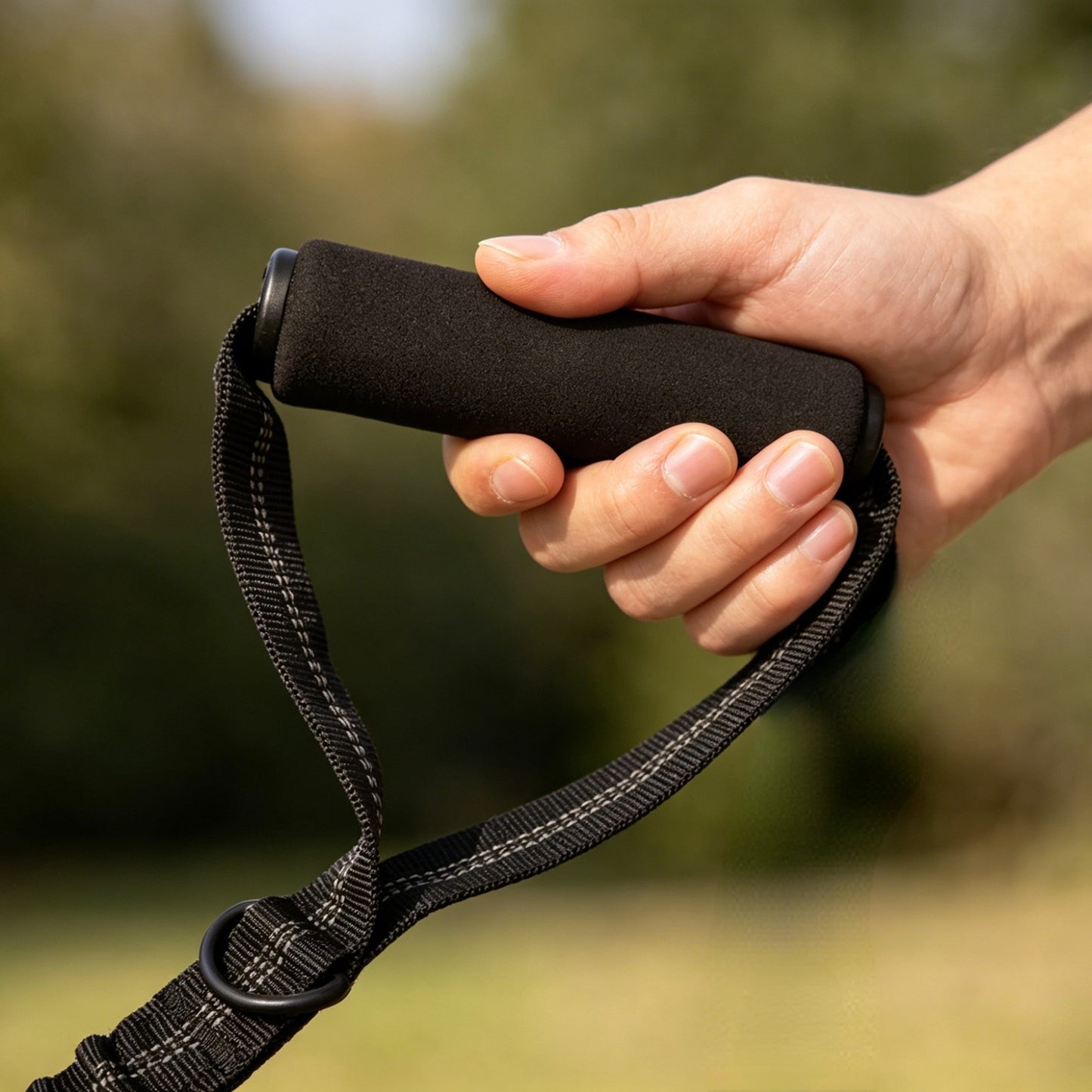 Heavy-Duty Shock-Absorbing Dog Leash for Large & Strong Dogs with Comfort Grip & Reflective Safety