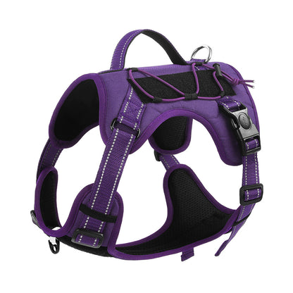 GripK9 Heavy Duty No Pull Dog Harness for Large Dogs – Reflective Tactical Vest Harness with Handle, Comfortable Padding & Strong Control