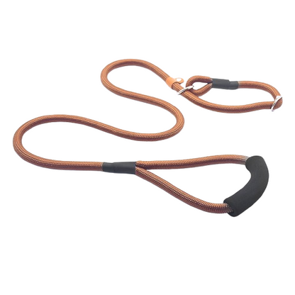 Heavy-Duty Slip Lead Dog Leash for Training Large & Strong Dogs